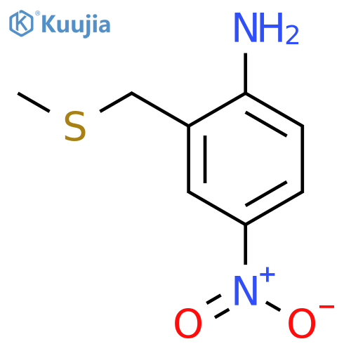 2-(methylsulfanylmethyl)-4-nitroaniline structure