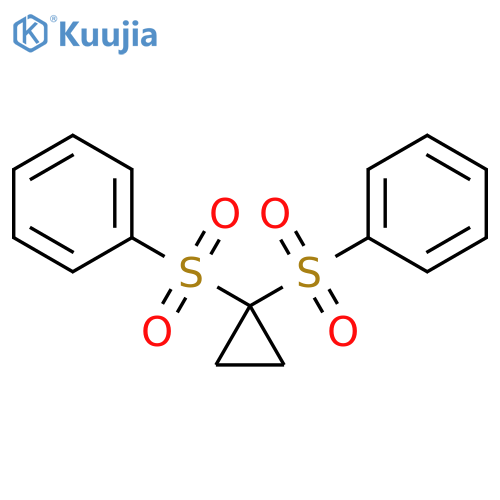 Benzene,1,1'-[cyclopropylidenebis(sulfonyl)]bis- structure