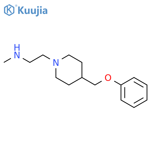 1-Piperidineethanamine, N-methyl-4-(phenoxymethyl)- structure