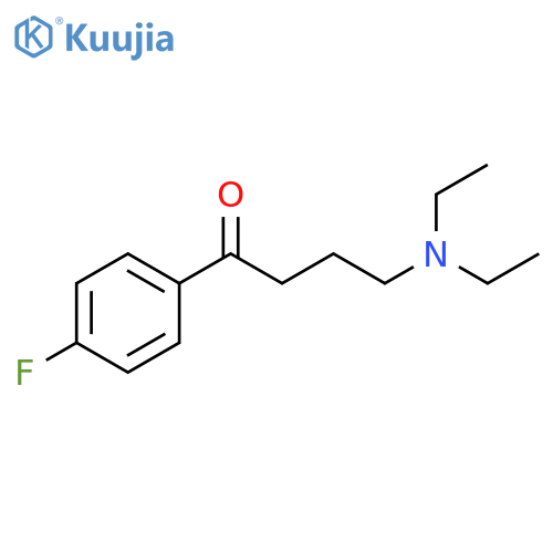 1-Butanone, 4-(diethylamino)-1-(4-fluorophenyl)- structure