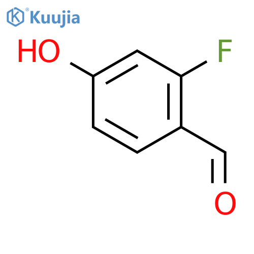 2-Fluoro-4-hydroxybenzaldehyde structure