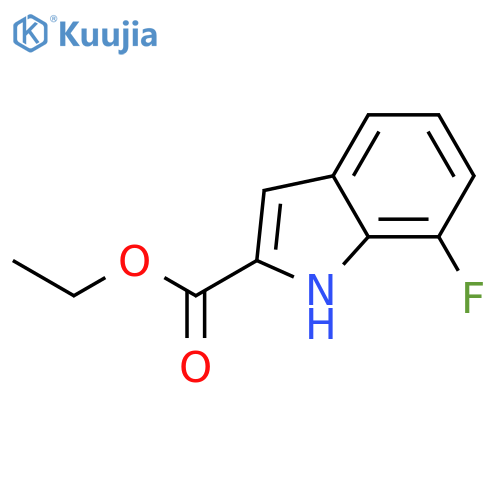 Ethyl 7-fluoro-1H-indole-2-carboxylate structure
