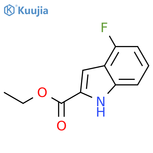 Ethyl 4-fluoro-1H-indole-2-carboxylate structure