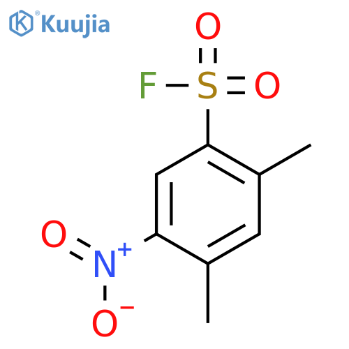 2,4-Dimethyl-5-nitrobenzene-1-sulfonyl fluoride structure