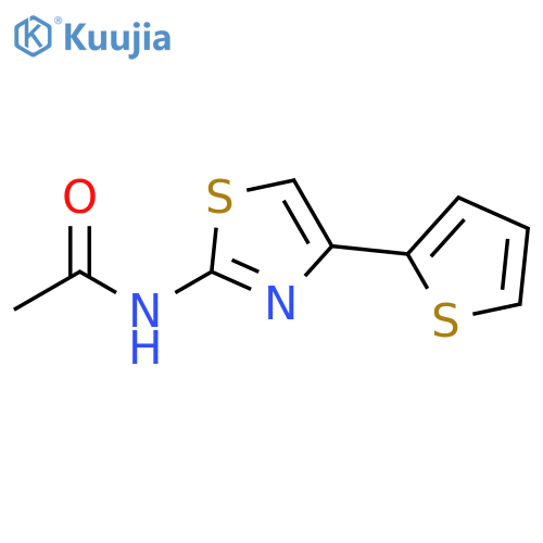 Acetamide, N-[4-(2-thienyl)-2-thiazolyl]- structure