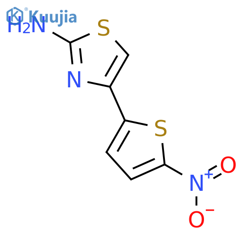 4-(5-nitrothiophen-2-yl)-1,3-thiazol-2-amine structure