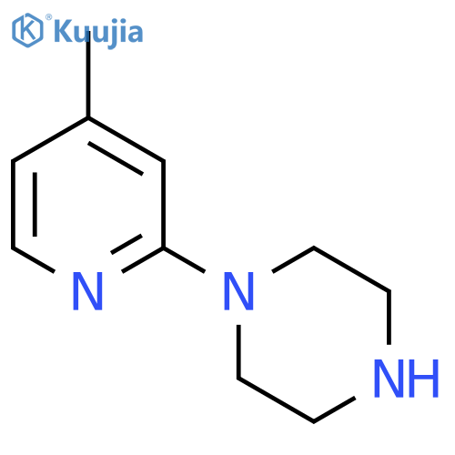 1-(4-methylpyridin-2-yl)piperazine structure