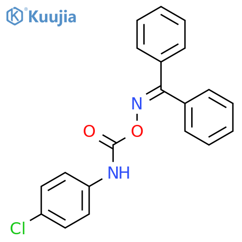 Methanone, diphenyl-, O-[[(4-chlorophenyl)amino]carbonyl]oxime structure