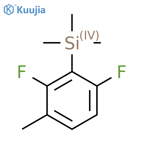 (2,6-Difluoro-3-methylphenyl)trimethylsilane structure