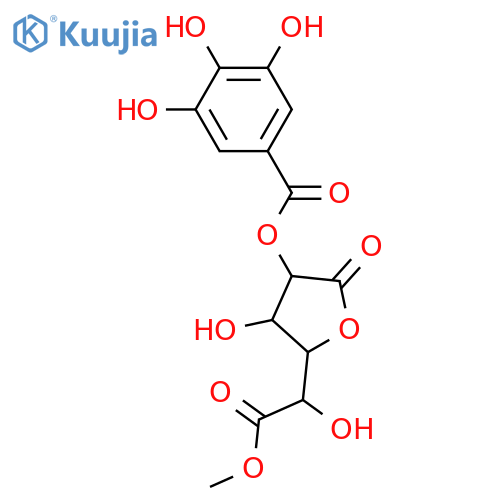 Galactaric acid; 1,4-Lactone, 2-O-(3,4,5-trihydroxybenzoyl), Me ester structure
