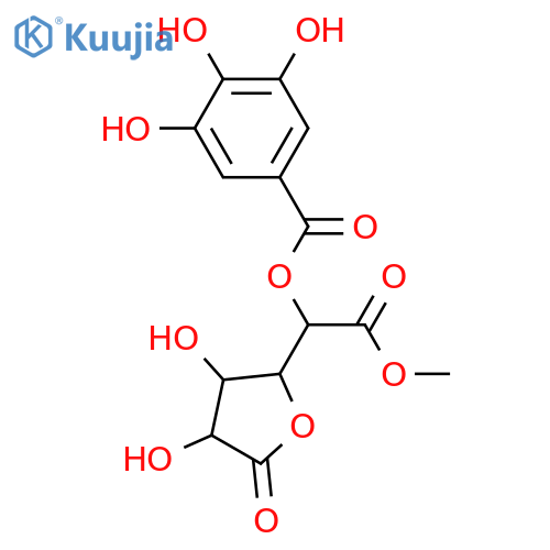 Galactaric acid; 1,4-Lactone, 5-O-(3,4,5-trihydroxybenzoyl), Me ester structure