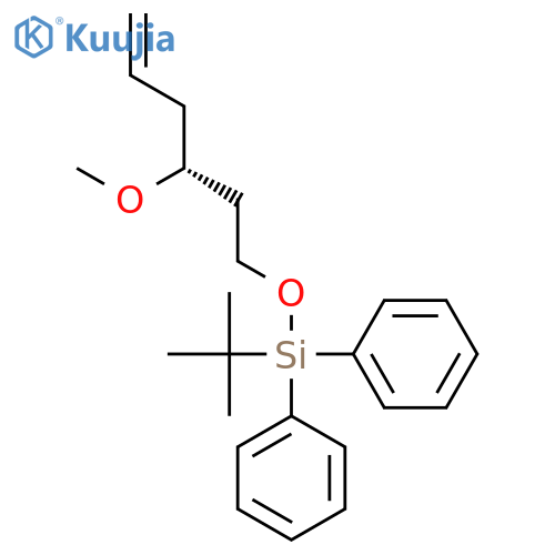 Silane, (1,1-dimethylethyl)[[(3R)-3-methoxy-5-hexenyl]oxy]diphenyl- structure