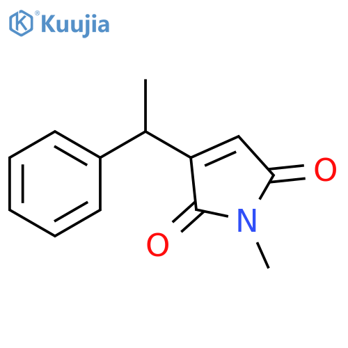 1H-Pyrrole-2,5-dione,1-methyl-3-(1-phenylethyl)- structure