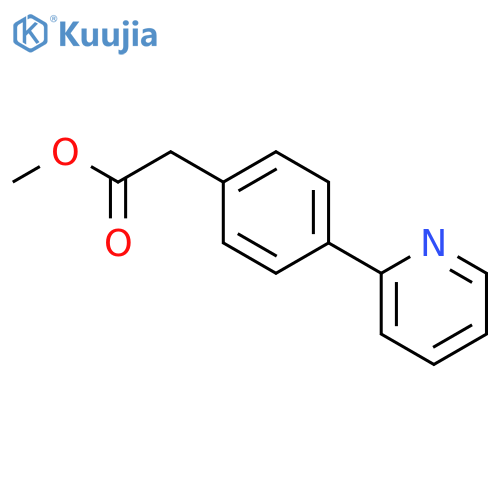 Benzeneacetic acid,4-(2-pyridinyl)-, methyl ester structure