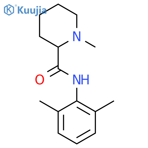 (2R)-N-(2,6-dimethylphenyl)-1-methylpiperidine-2-carboxamide structure