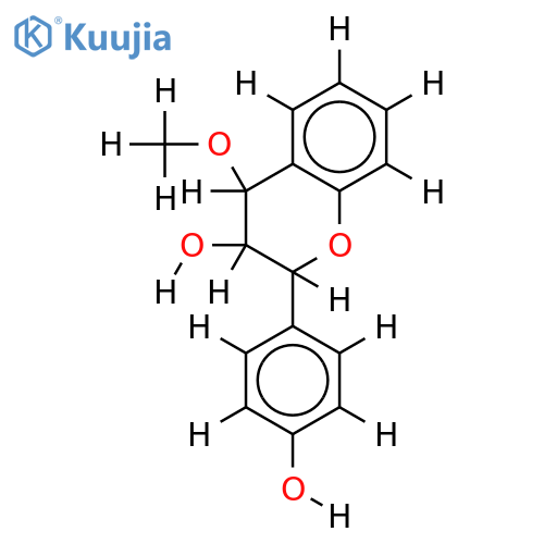 (2RS,3SR,4SR)-4'-Me ether-3,4,4'-Trihydroxyflavan structure