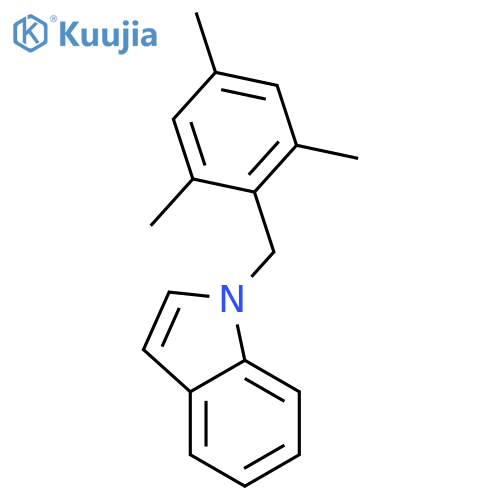 1H-Indole, 1-[(2,4,6-trimethylphenyl)methyl]- structure