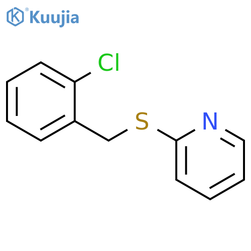 Pyridine, 2-[[(2-chlorophenyl)methyl]thio]- structure