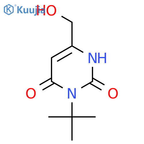 3-tert-Butyl-6-(hydroxymethyl)pyrimidine-2,4(1H,3H)-dione structure