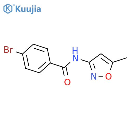 4-bromo-N-(5-methyl-1,2-oxazol-3-yl)benzamide structure