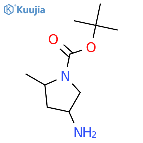 tert-butyl (2R,4R)-4-amino-2-methylpyrrolidine-1-carboxylate structure