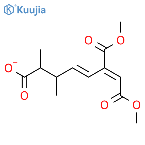 1,3-Heptadiene-1,2,6-tricarboxylic acid, 5-methyl-, 1,2-dimethyl ester structure