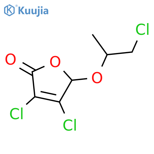 2(5H)-Furanone, 3,4-dichloro-5-(2-chloro-1-methylethoxy)- structure