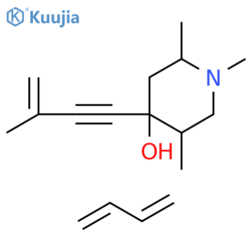 4-Piperidinol, 1,2,5-trimethyl-4-(3-methyl-3-buten-1-ynyl)-, polymer with 1,3-butadiene (8CI,9CI) structure