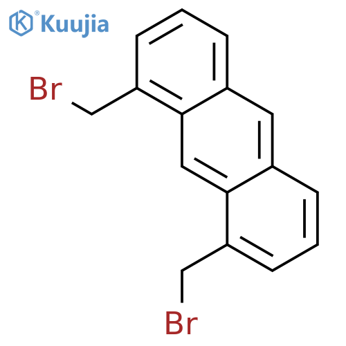 Anthracene, 1,8-bis(bromomethyl)- structure