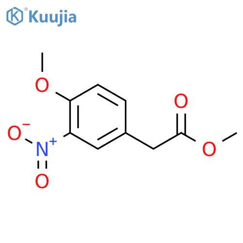 Methyl 2-(4-methoxy-3-nitrophenyl)acetate structure