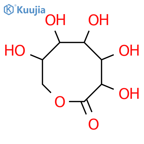 3,4,5,6,7-pentahydroxyoxocan-2-one structure