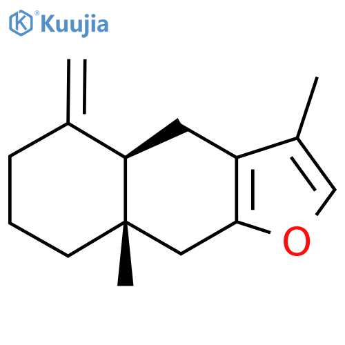 rel-(4aR,8aS)-3,8a-Dimethyl-5-methylene-4,4a,5,6,7,8,8a,9-octahydronaphtho[2,3-b]furan structure