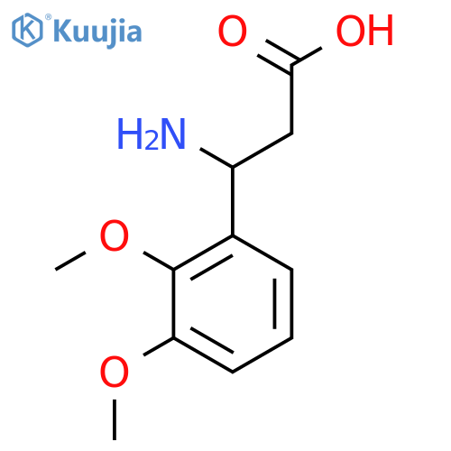3-Amino-3-(2,3-dimethoxyphenyl)propanoic acid structure