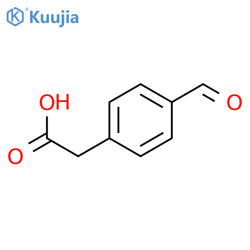 2-(4-Formylphenyl)acetic acid structure