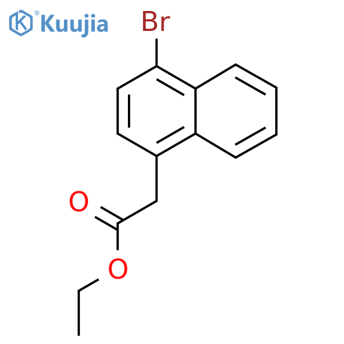 Ethyl 2-(4-bromonaphthalen-1-yl)acetate structure