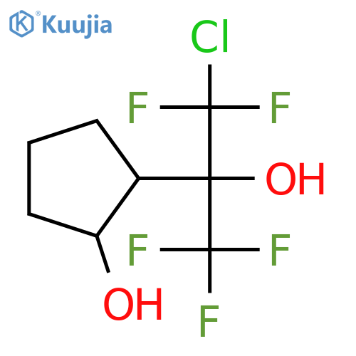 2-(1-chloro-1,1,3,3,3-pentafluoro-2-hydroxypropan-2-yl)cyclopentanol structure