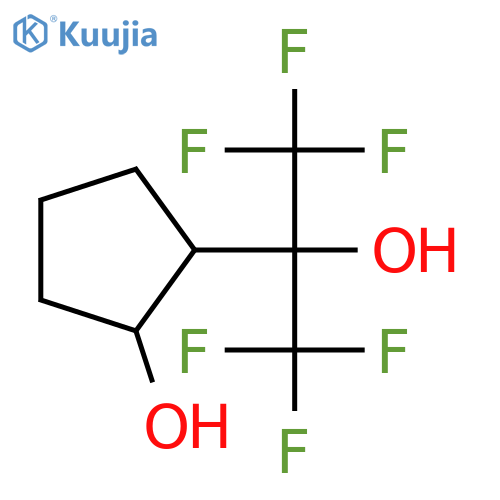 2-(1,1,1,3,3,3-hexafluoro-2-hydroxypropan-2-yl)cyclopentanol structure