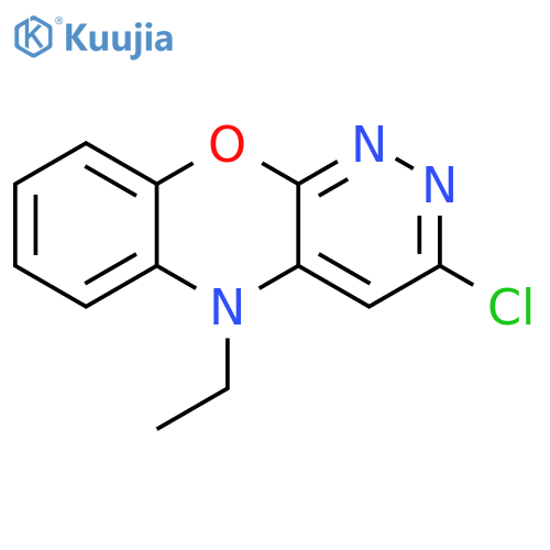 3-chloro-5-ethyl-5H-Pyridazino[3,4-b][1,4]benzoxazine structure