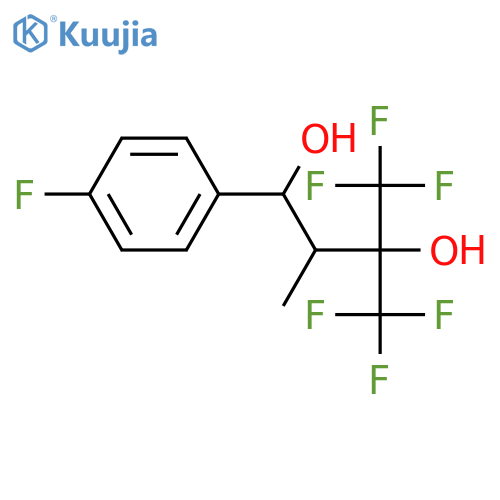 4,4,4-trifluoro-1-(4-fluorophenyl)-2-methyl-3-(trifluoromethyl)butane-1,3-diol structure
