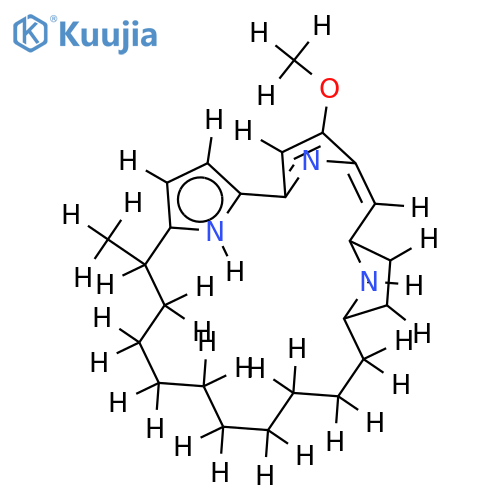 Methylcyclodecylprodigiosin structure