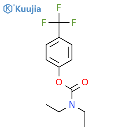 Carbamic acid, diethyl-, 4-(trifluoromethyl)phenyl ester structure