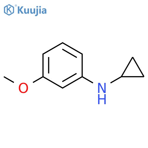 N-cyclopropyl-3-methoxyaniline structure