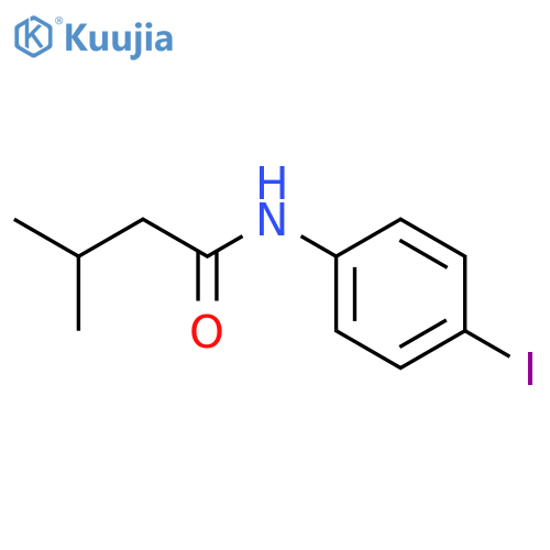 N-(4-iodophenyl)-3-methylbutanamide structure