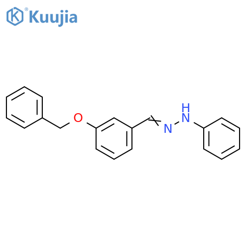 Benzaldehyde, 3-(phenylmethoxy)-, phenylhydrazone structure