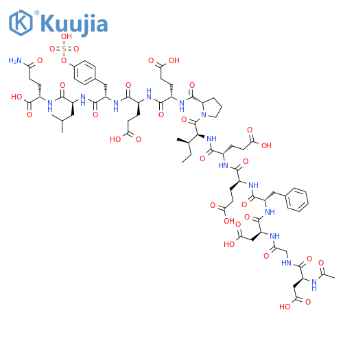 ACETYL-HIRUDIN (53-65) (SULFATED) structure