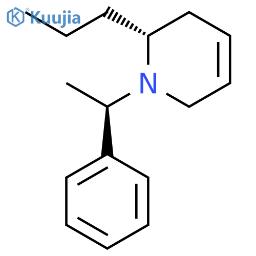 Pyridine, 1,2,3,6-tetrahydro-1-[(1R)-1-phenylethyl]-2-propyl-, (2R)- structure