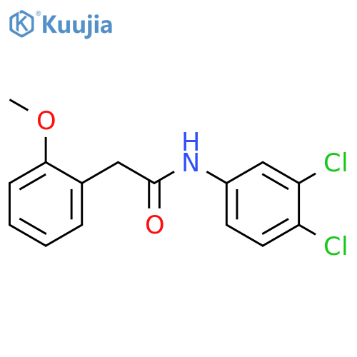 N-(3,4-dichlorophenyl)-2-(2-methoxyphenyl)acetamide structure