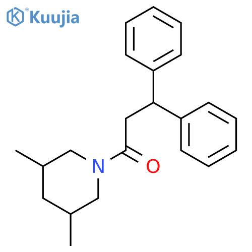 1-(3,5-Dimethyl-piperidin-1-yl)-3,3-diphenyl-propan-1-one structure