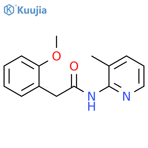 2-(2-methoxyphenyl)-N-(3-methyl-2-pyridinyl)acetamide structure