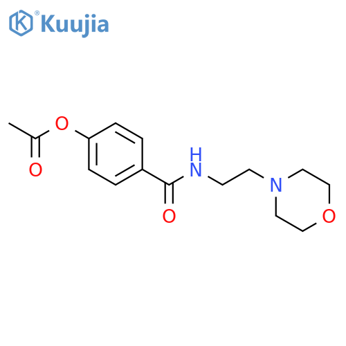 4-{[(2-morpholin-4-ylethyl)amino]carbonyl}phenyl acetate structure